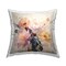 Elegant Blooms Collage Design by Irena Orlov Outdoor Printed Pillow